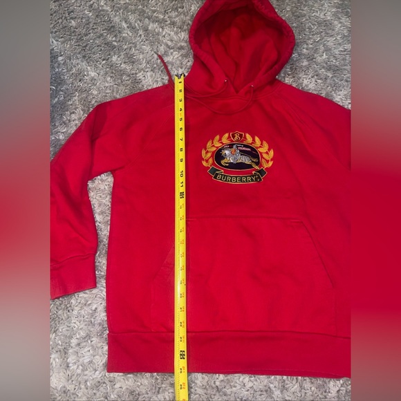 BURBERRY hoodie M Cotton red Style 8003488 - Picture 4 of 16